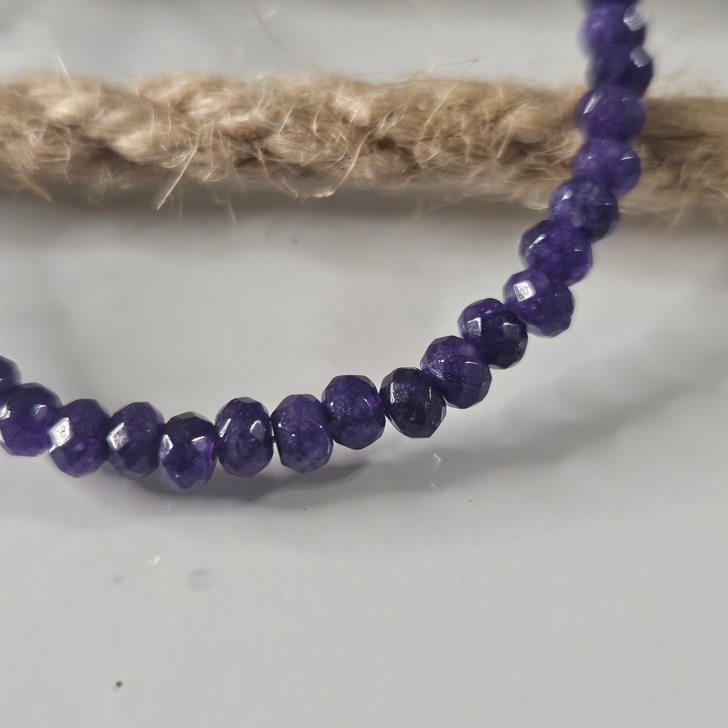 Pulsera Amatista y Plata de Ley