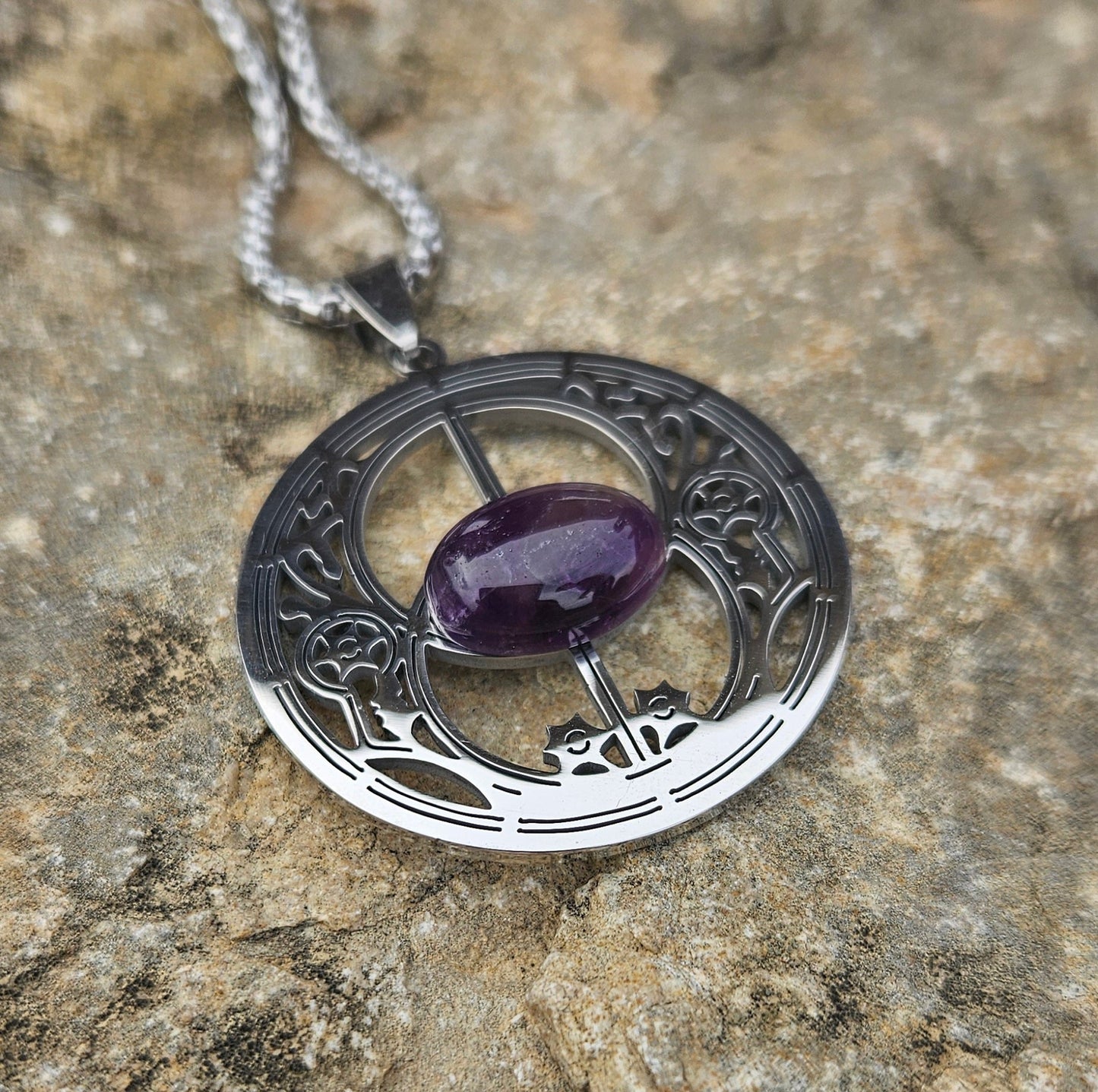Colgante con Vesica Piscis de AVALON - Aurora Boreal