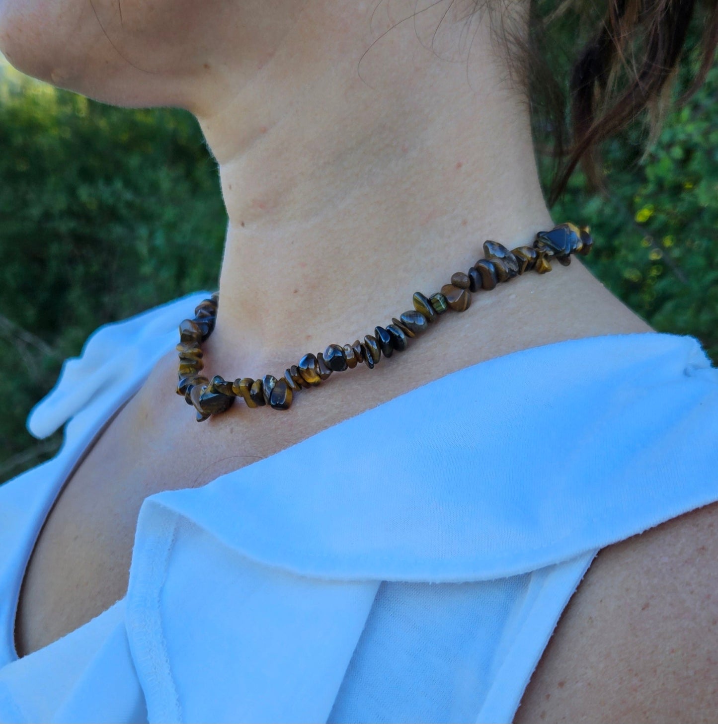 Gargantilla Ojo de Tigre - Aurora Boreal