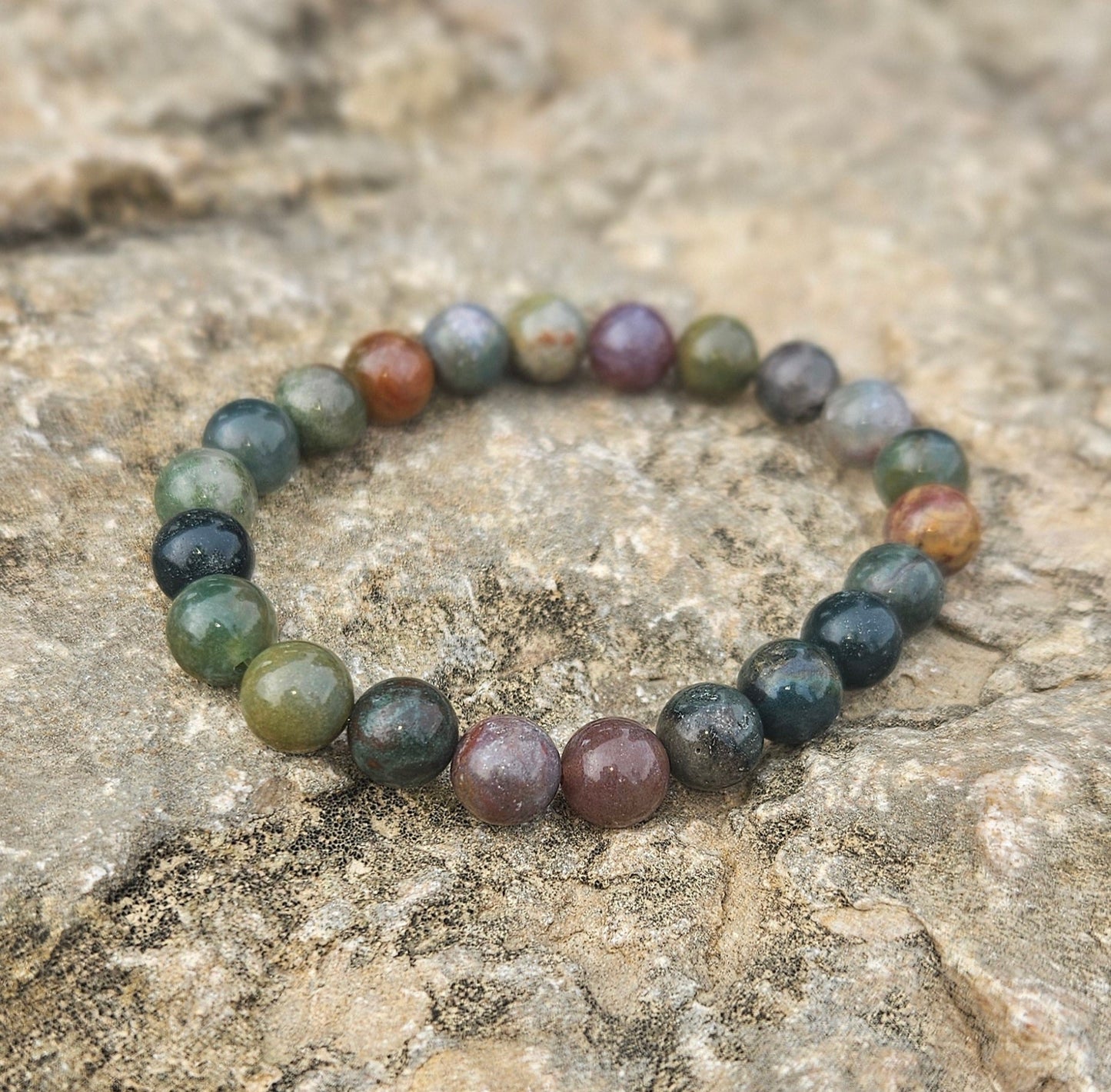 Pulsera Ágata musgosa - Aurora Boreal