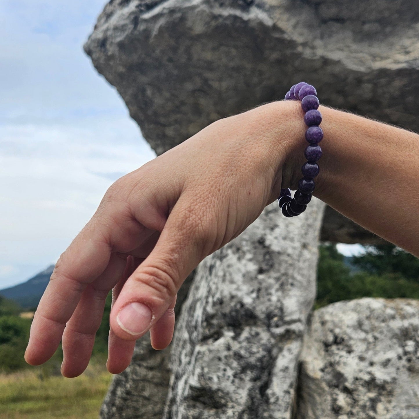 Pulsera Amatista - Aurora Boreal