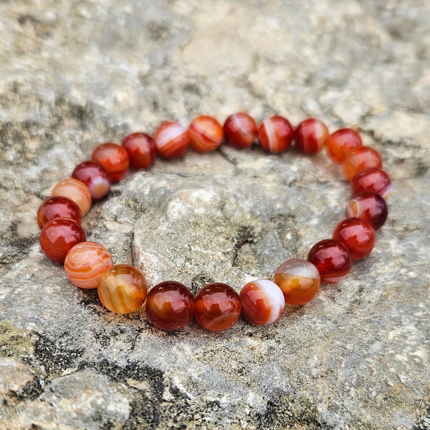 Pulsera Cornalina - Aurora Boreal