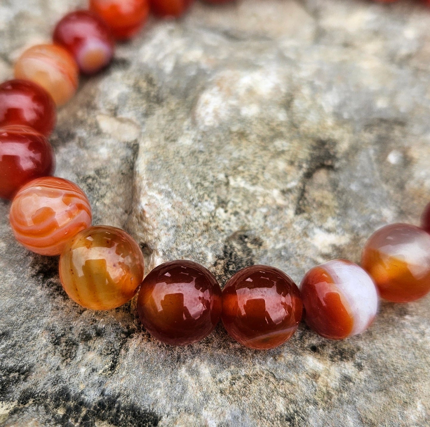 Pulsera Cornalina - Aurora Boreal