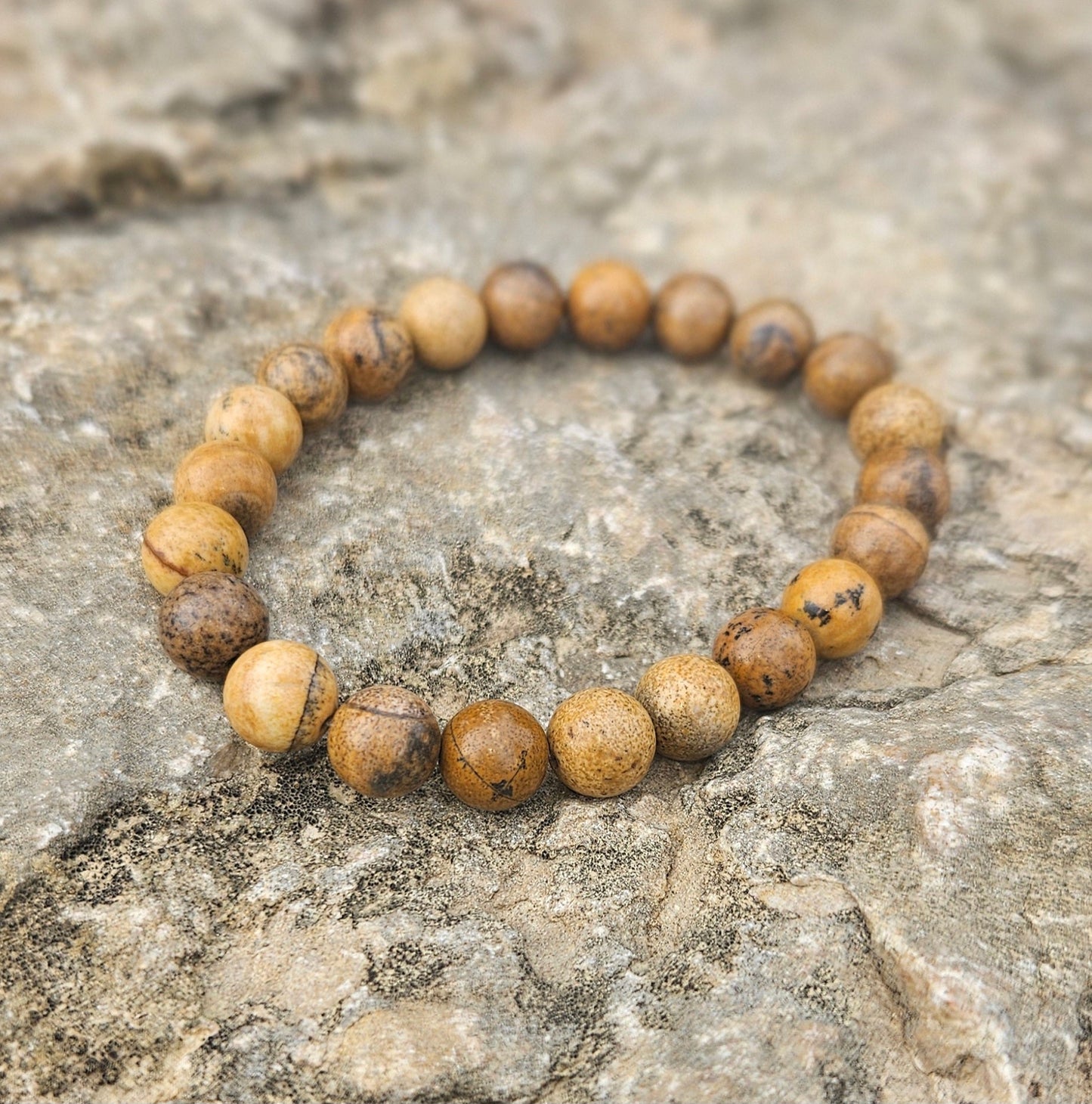 Pulsera Jaspe Paisaje - Aurora Boreal