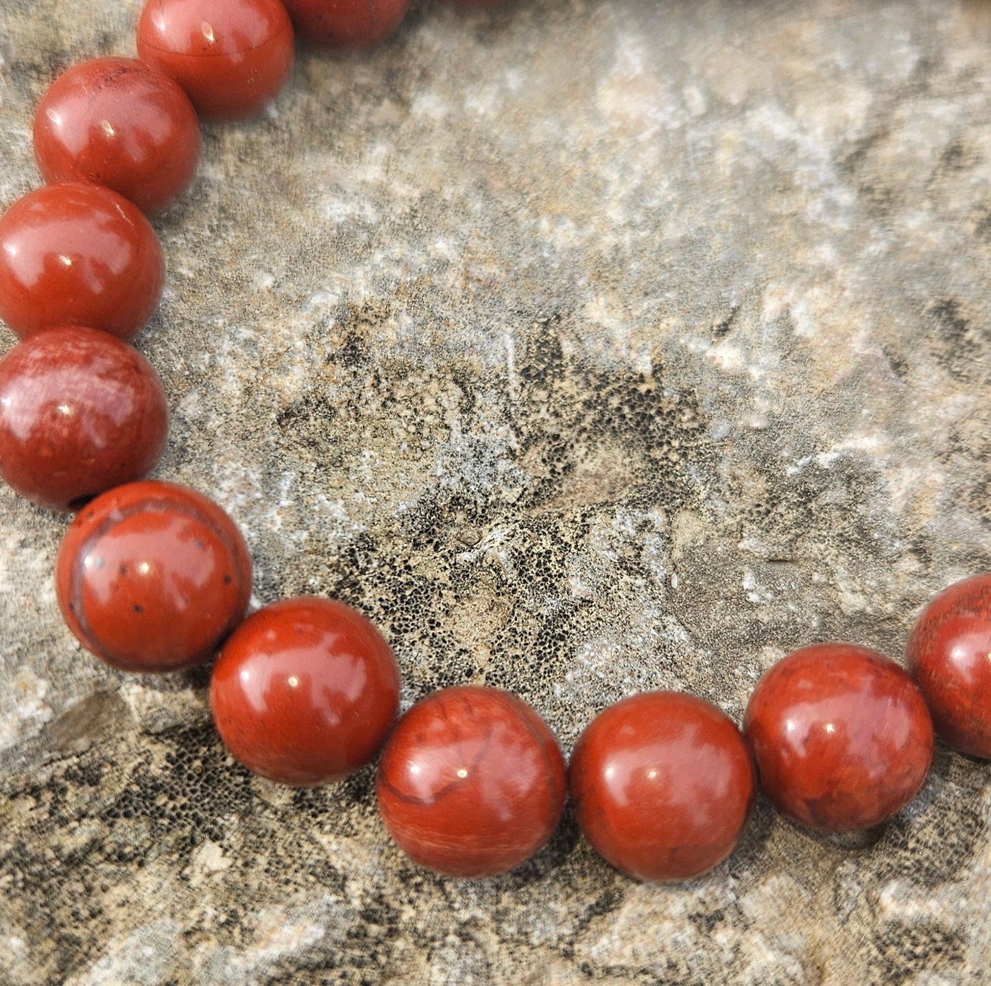 Pulsera Jaspe Rojo - Aurora Boreal