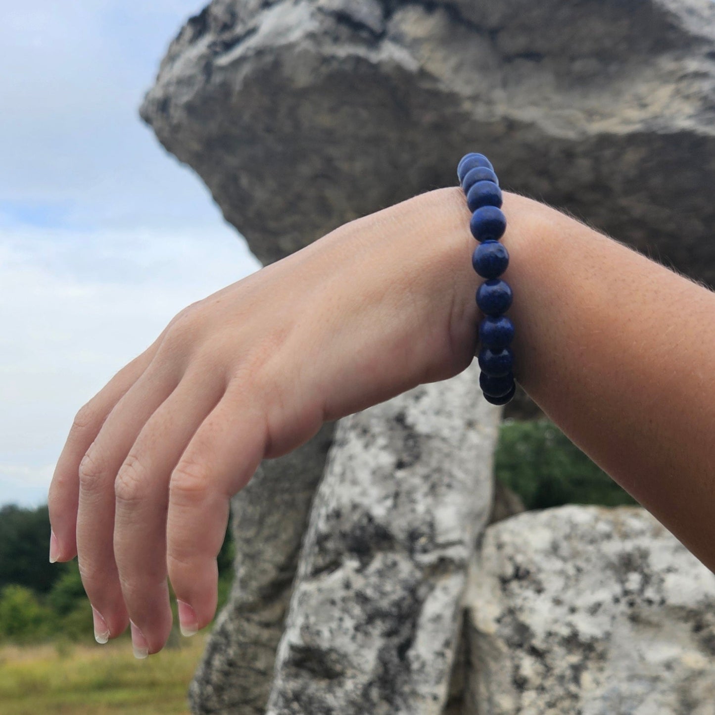 Pulsera Lapislázuli - Aurora Boreal