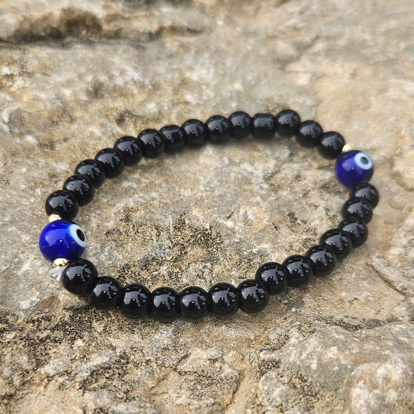 Pulsera Turmalina y Ojo turco - Aurora Boreal