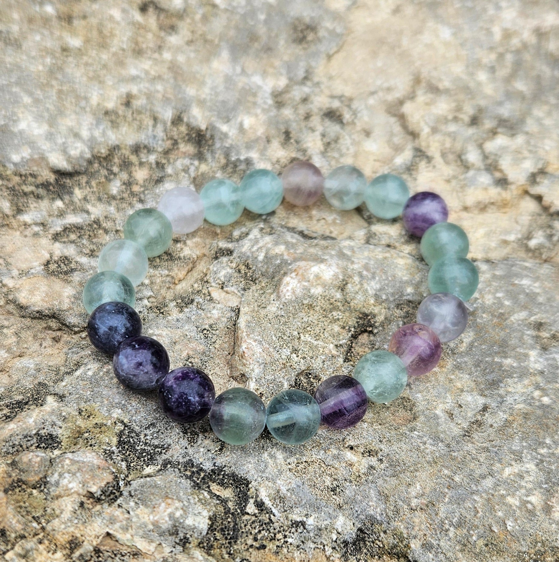 Pulsera Fluorita - Aurora Boreal